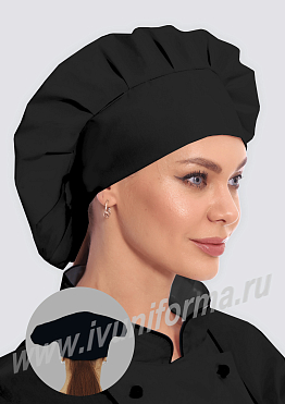 Колпак повара на резинке женский арт. ГУ-12-45-ТС